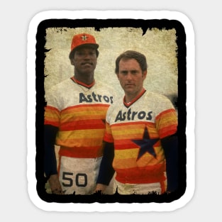 J.R. Richard and Nolan Ryan in Houston Astros Sticker